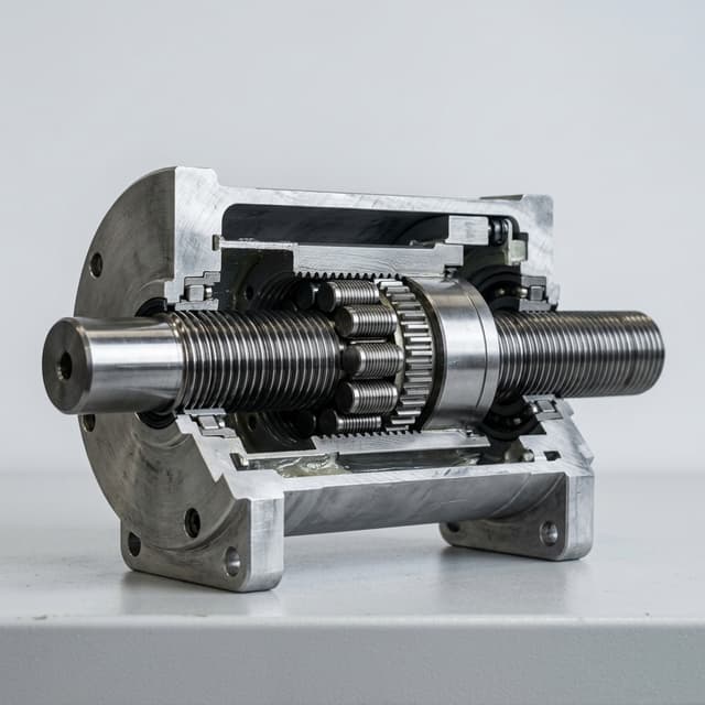 Roller screw actuator core for servo press force control