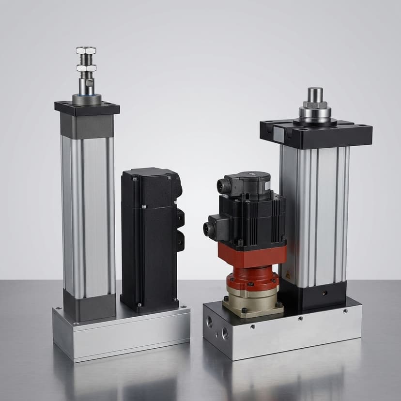 Plug-and-play servo electric cylinder package